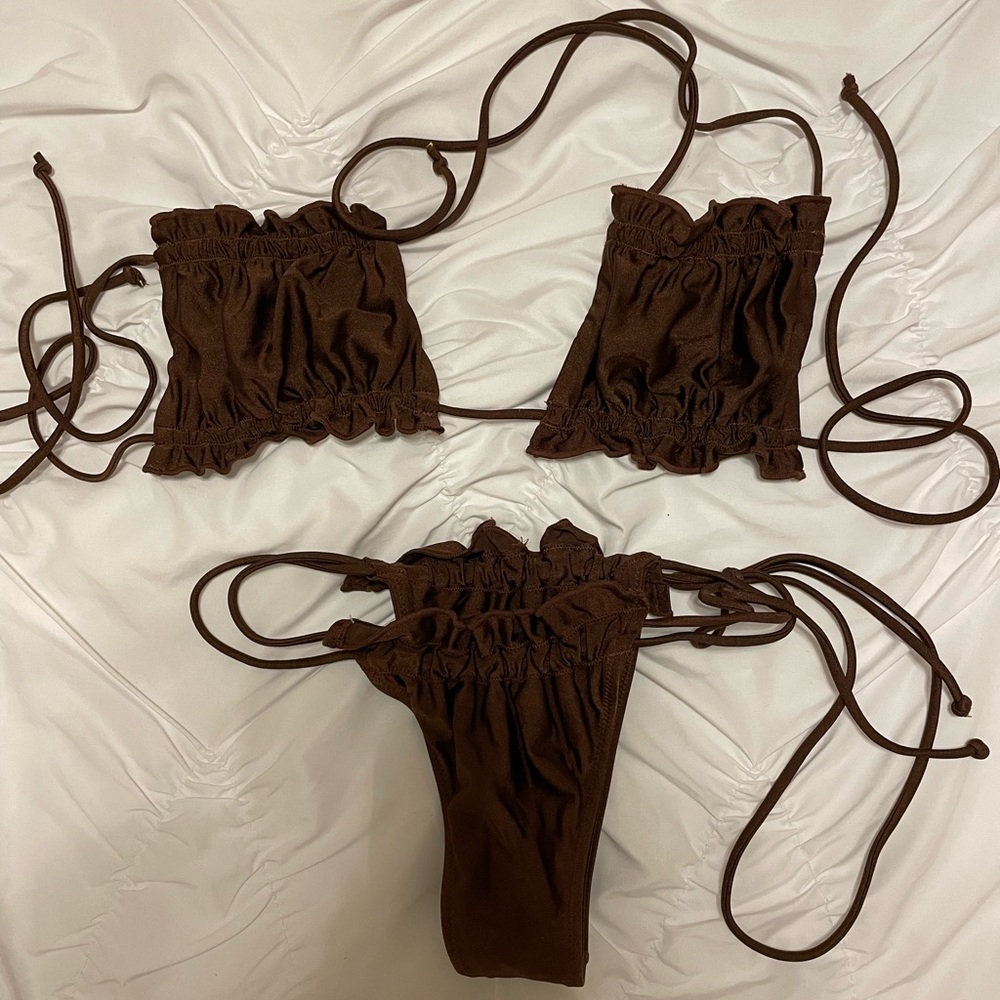 White Fox Boutique brown bikini